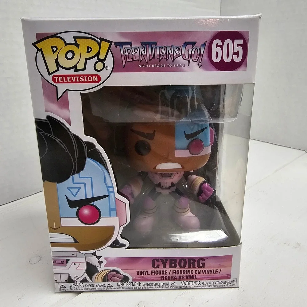 Funko Pop Teen Titans Go Night Begins to Shine Cyborg‎ 605 Vinyl Figure DC